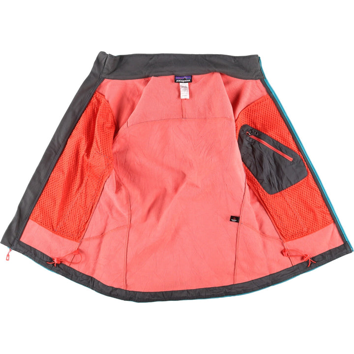 Patagonia 83395SP14 Softshell Jacket, Women's, Size S polyester turquoise blue Vintage Second Hand