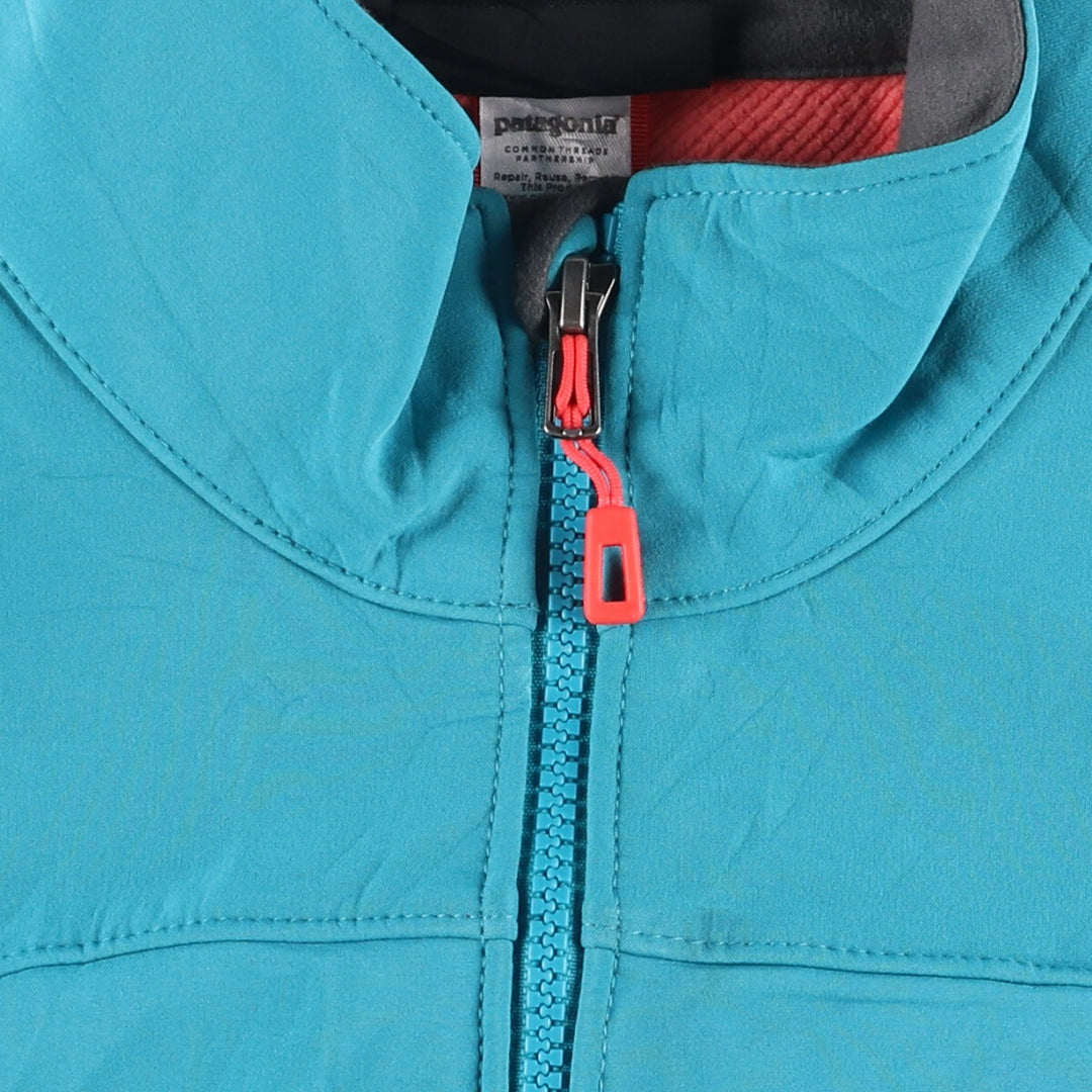 Patagonia 83395SP14 Softshell Jacket, Women's, Size S polyester turquoise blue Vintage Second Hand