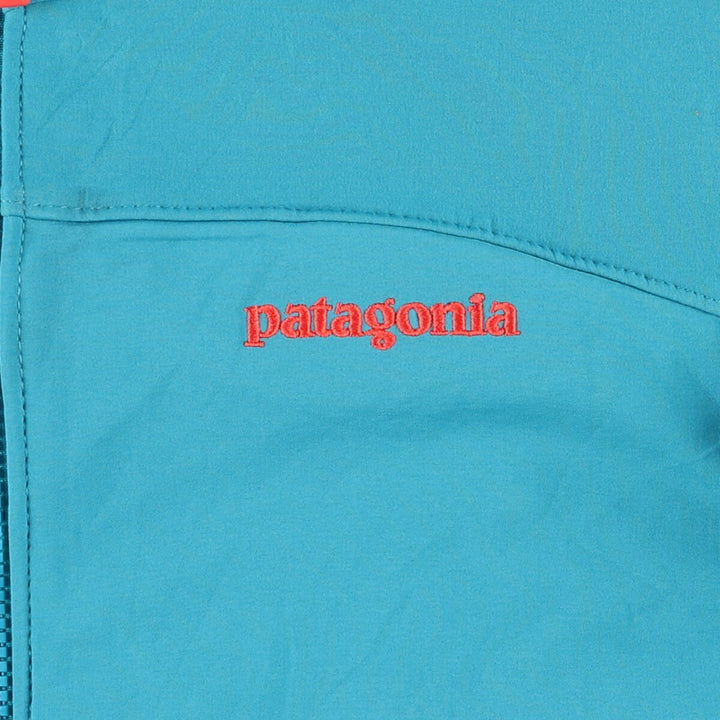 Patagonia 83395SP14 Softshell Jacket, Women's, Size S polyester turquoise blue Vintage Second Hand