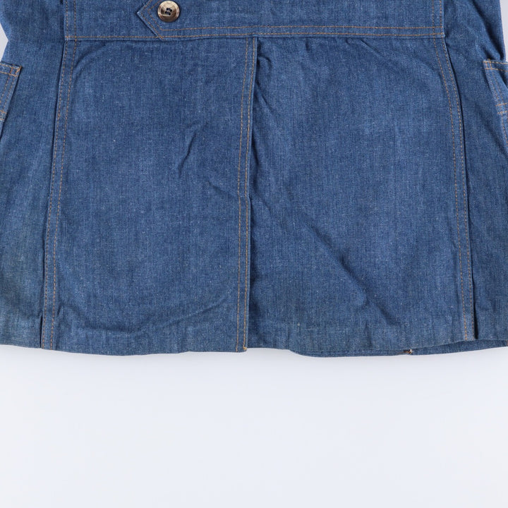 Vintage 1970'S Lee Lee SET denim tailored jacket, made in the USA, size L, women's. cotton blue type Vintage Second Hand