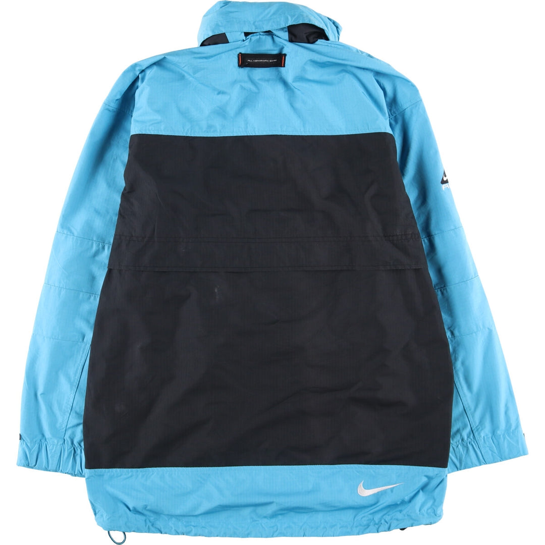 Vintage 90'S Nike ACG Ripstop Windbreaker, Women's Size Medium polyester Blue type light blue Vintage Second Hand