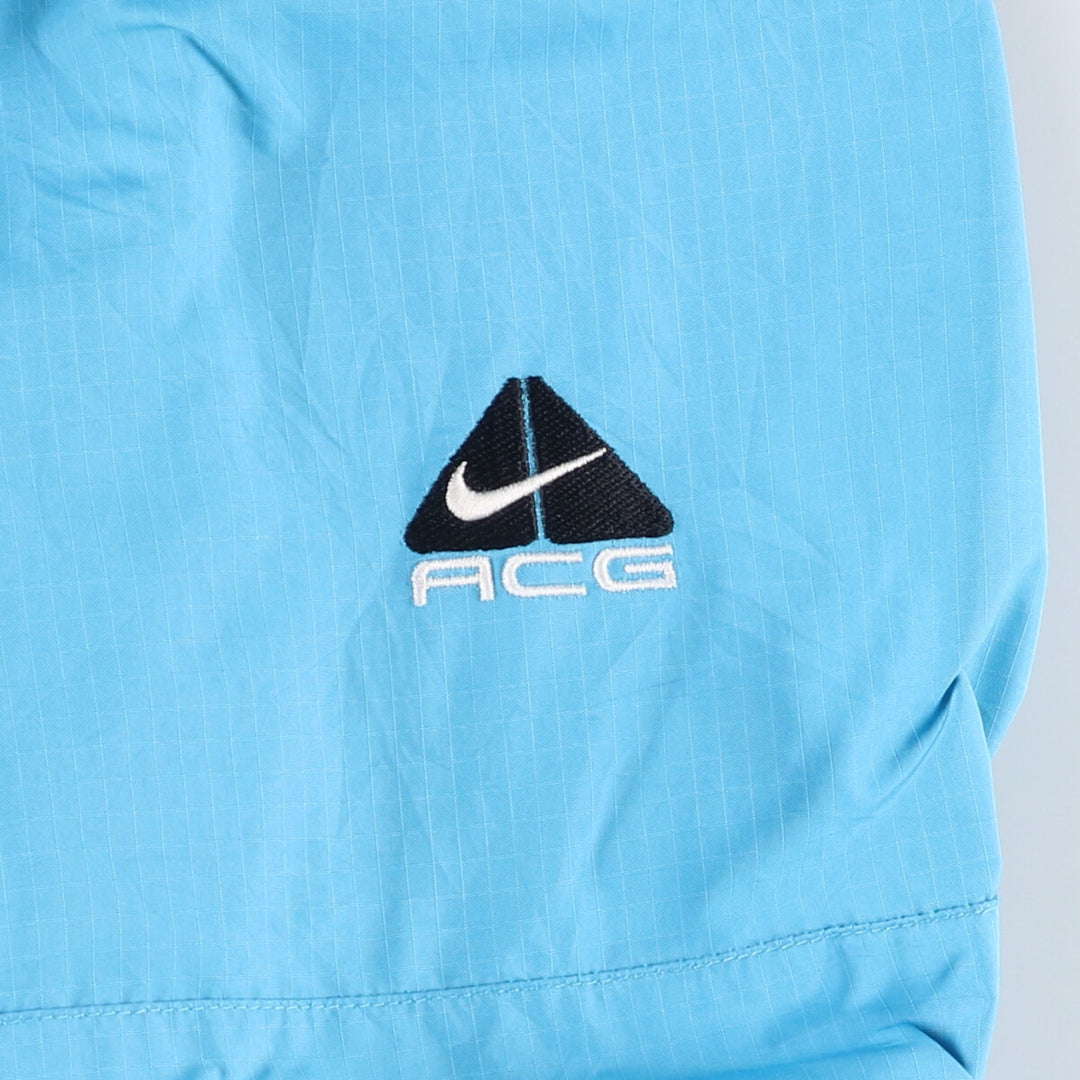 Vintage 90'S Nike ACG Ripstop Windbreaker, Women's Size Medium polyester Blue type light blue Vintage Second Hand