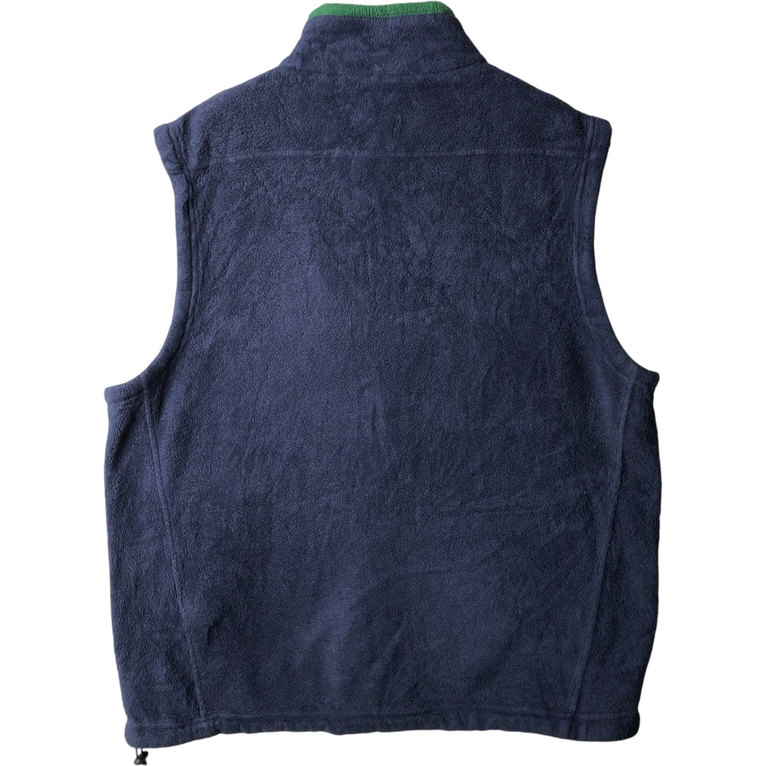 Ralph Lauren POLO by Ralph Lauren fleece vest, men's size L polyester navy blue type Vintage Second Hand