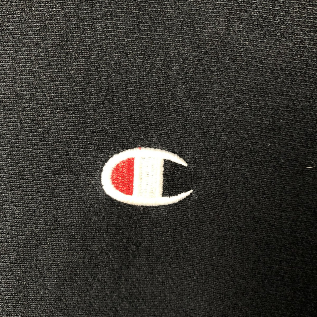 Champion REVERSE WEAVE Reverse Weave Sweat Pullover Hoodie Men's L size cotton black type Vintage Second Hand