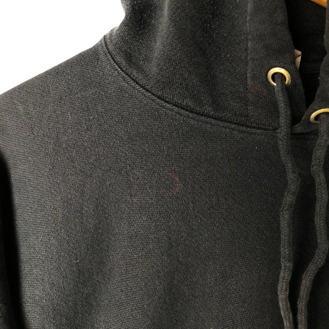 Champion REVERSE WEAVE Reverse Weave Sweat Pullover Hoodie Men's L size cotton black type Vintage Second Hand