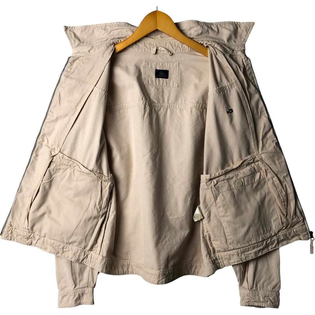 Lacoste Swing Top Sports Jacket, Men's XXL cotton Beige type Vintage Second Hand