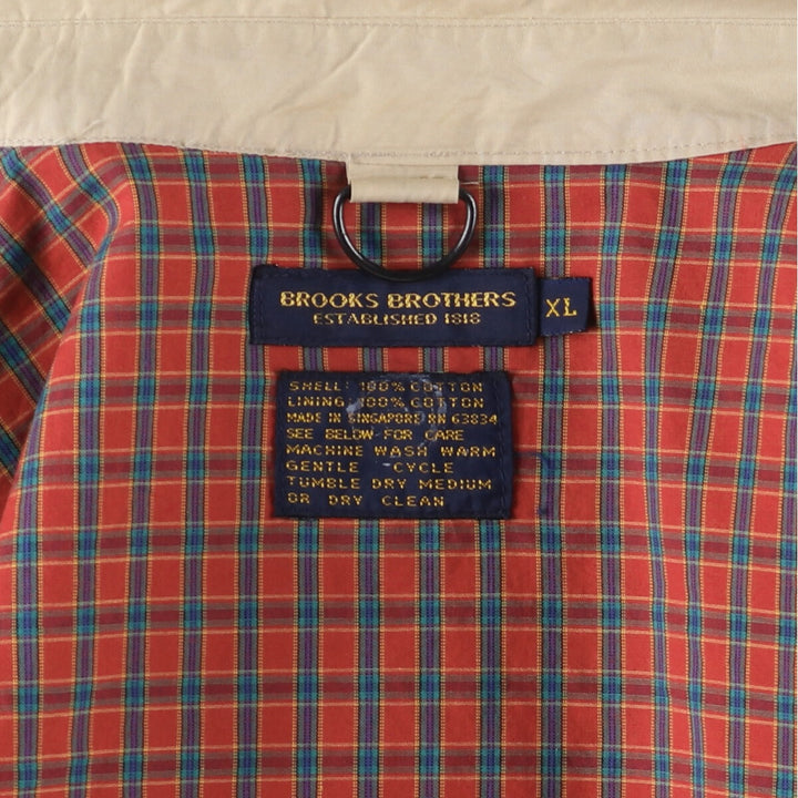 Vintage 80s-90'S Brooks Brothers Swing Top Sports Jacket, Men's Size XL cotton Beige type Vintage Second Hand