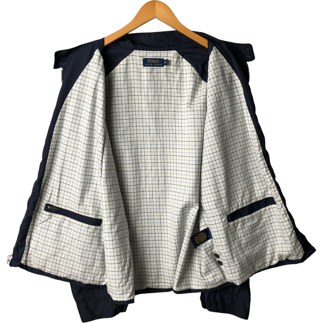 Ralph Lauren POLO RALPH LAUREN Harrington Jacket Swing Top Men's XXL polyester navy blue type Vintage Second Hand