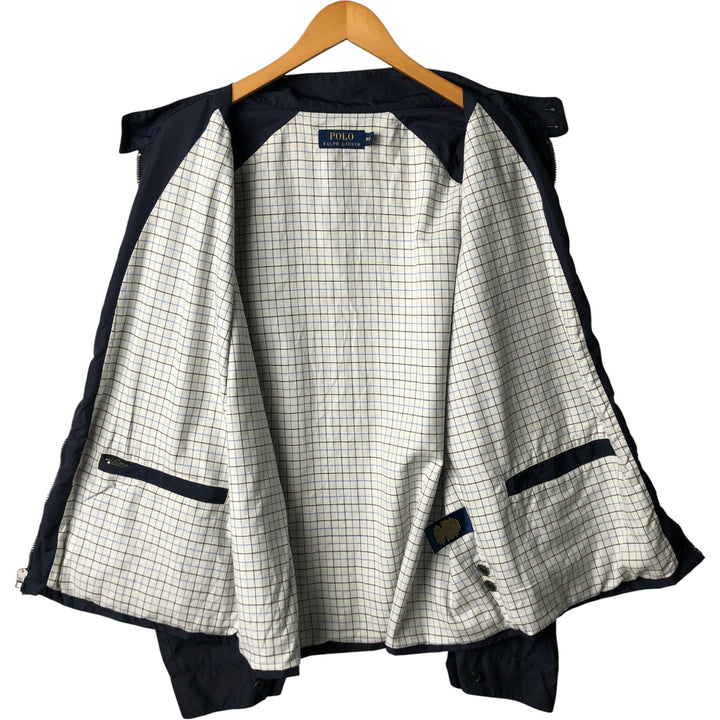 Ralph Lauren POLO RALPH LAUREN Harrington Jacket Swing Top Men's XXL polyester navy blue type Vintage Second Hand