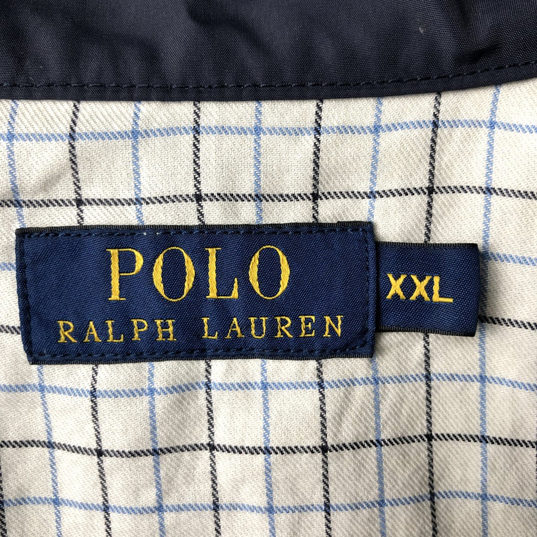 Ralph Lauren POLO RALPH LAUREN Harrington Jacket Swing Top Men's XXL polyester navy blue type Vintage Second Hand