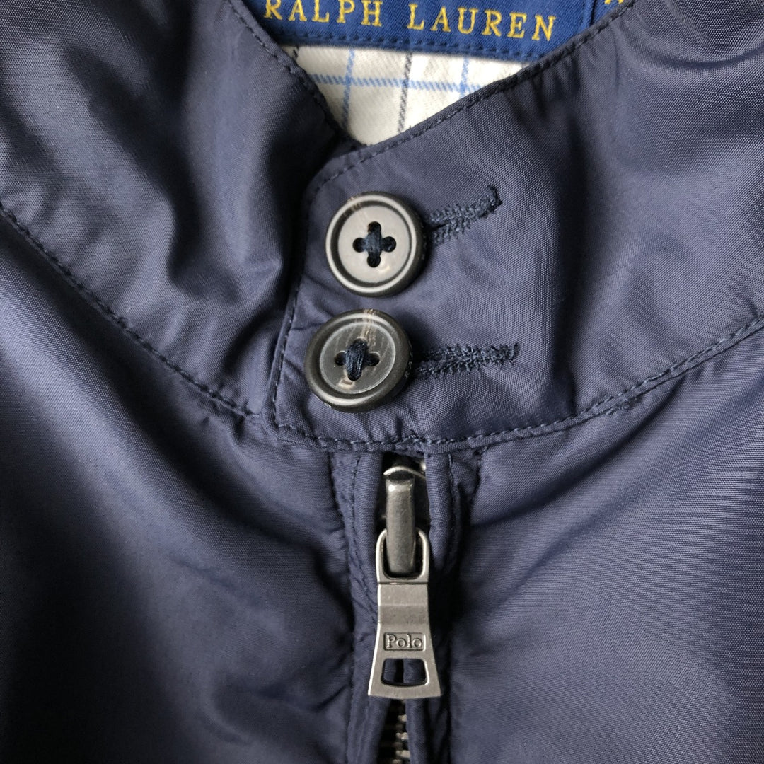Ralph Lauren POLO RALPH LAUREN Harrington Jacket Swing Top Men's XXL polyester navy blue type Vintage Second Hand