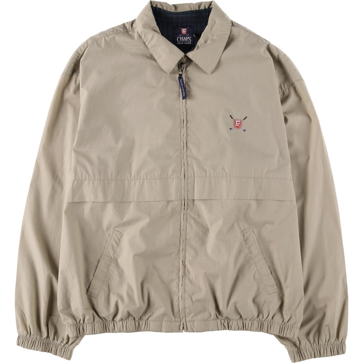 Ralph Lauren CHAPS swing top sports jacket, men's size XXL polyester Beige type Vintage Second Hand