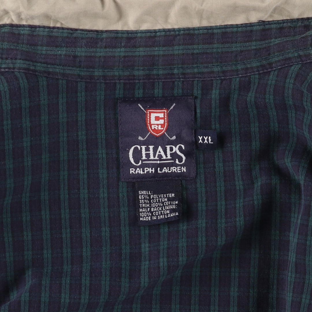 Ralph Lauren CHAPS swing top sports jacket, men's size XXL polyester Beige type Vintage Second Hand