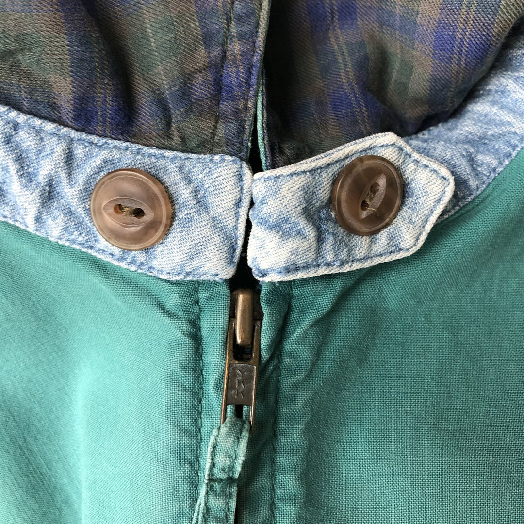 80'S Ralph Lauren CHAPS swing top sports jacket, men's size L, vintage cotton green type Vintage Second Hand