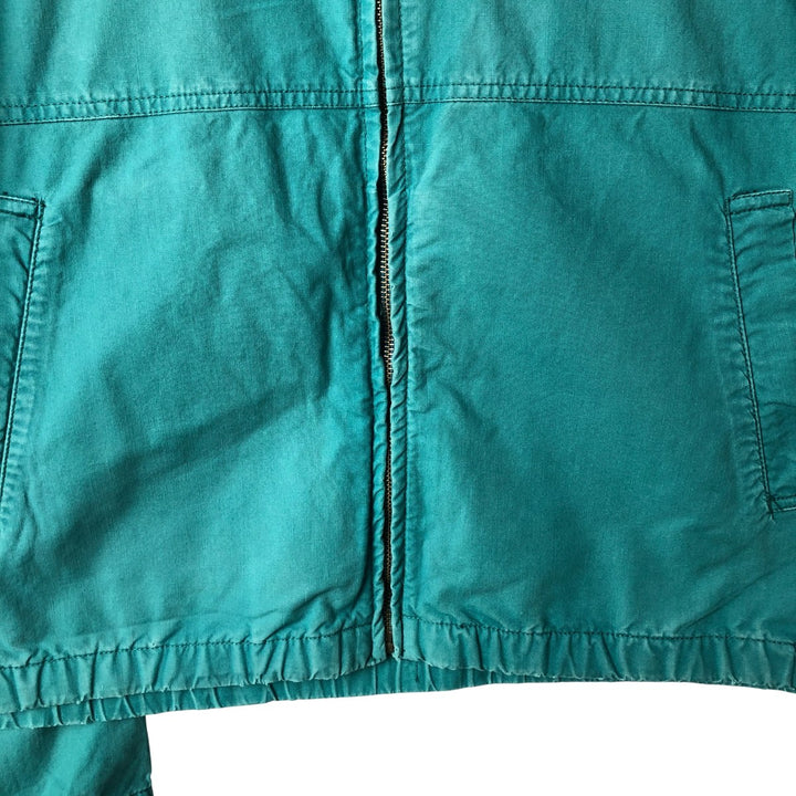 80'S Ralph Lauren CHAPS swing top sports jacket, men's size L, vintage cotton green type Vintage Second Hand