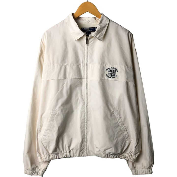 Ralph Lauren POLO GOLF Swing Top Sports Jacket Men's XL cotton white type Vintage Second Hand