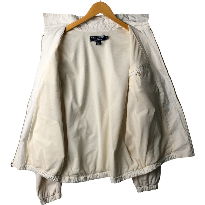 Ralph Lauren POLO GOLF Swing Top Sports Jacket Men's XL cotton white type Vintage Second Hand