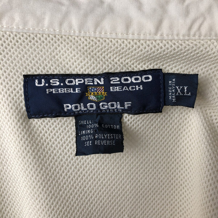 Ralph Lauren POLO GOLF Swing Top Sports Jacket Men's XL cotton white type Vintage Second Hand