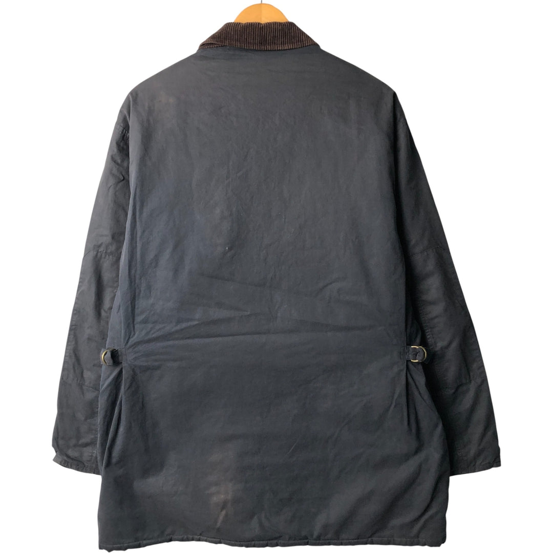 Burberry's padded cotton jacket, made in the UK, size L cotton navy blue type Vintage Second Hand