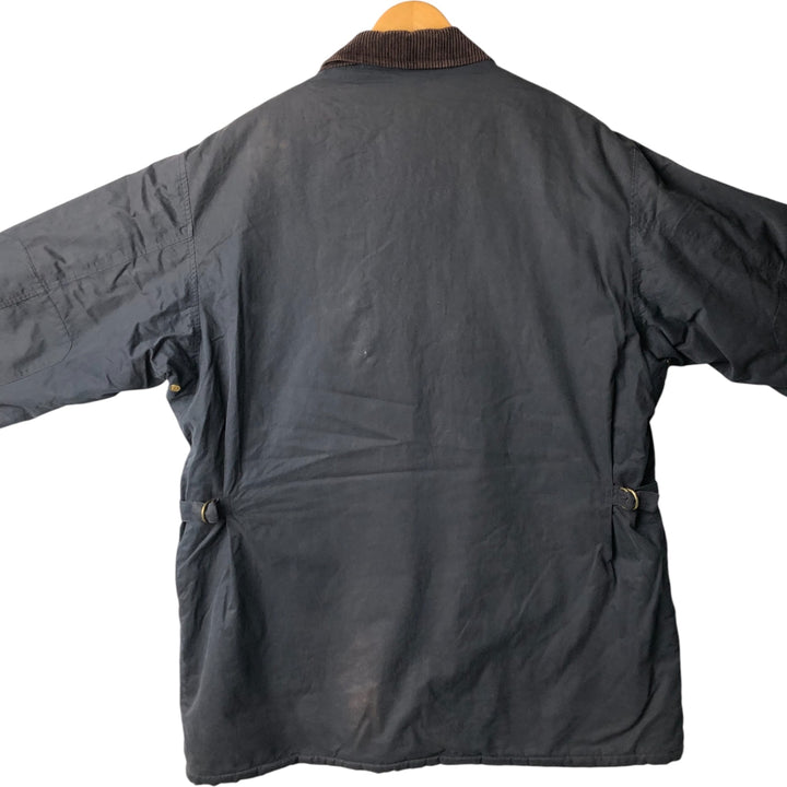 Burberry's padded cotton jacket, made in the UK, size L cotton navy blue type Vintage Second Hand