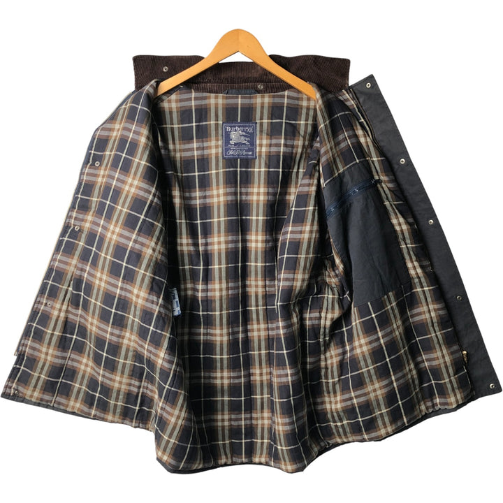 Burberry's padded cotton jacket, made in the UK, size L cotton navy blue type Vintage Second Hand