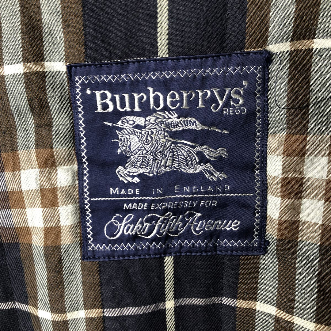 Burberry's padded cotton jacket, made in the UK, size L cotton navy blue type Vintage Second Hand