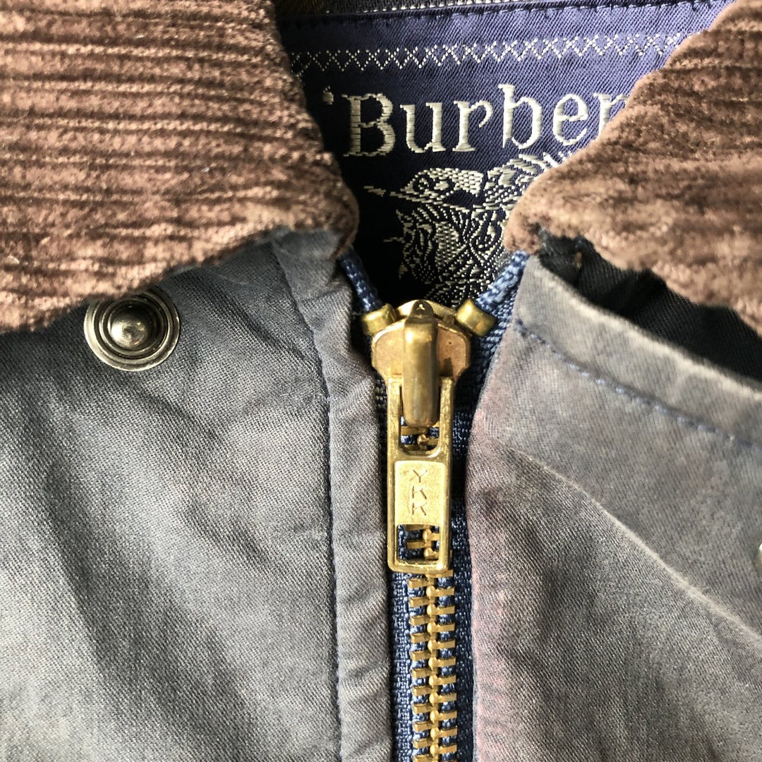 Burberry's padded cotton jacket, made in the UK, size L cotton navy blue type Vintage Second Hand