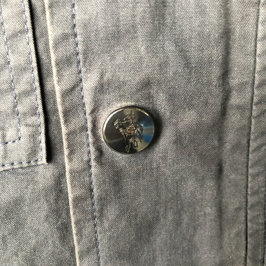 Burberry's padded cotton jacket, made in the UK, size L cotton navy blue type Vintage Second Hand