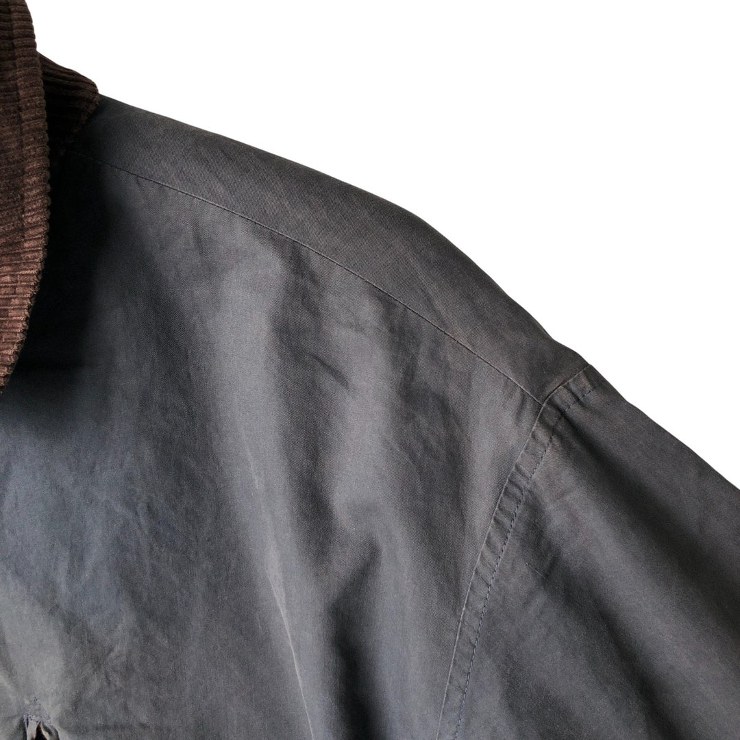 Burberry's padded cotton jacket, made in the UK, size L cotton navy blue type Vintage Second Hand