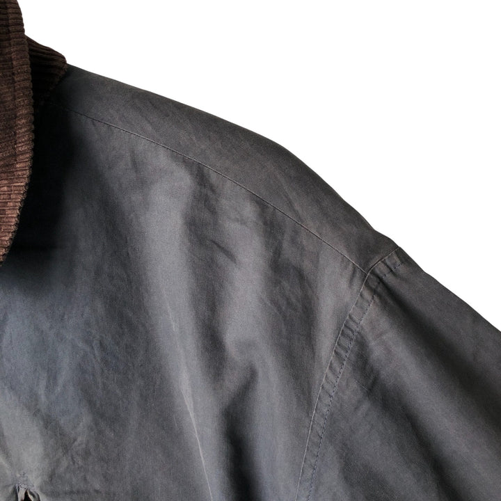 Burberry's padded cotton jacket, made in the UK, size L cotton navy blue type Vintage Second Hand