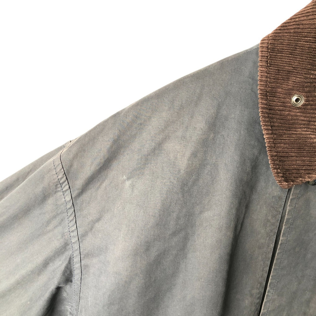 Burberry's padded cotton jacket, made in the UK, size L cotton navy blue type Vintage Second Hand