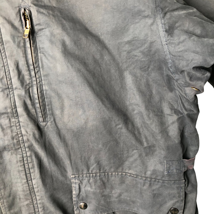 Burberry's padded cotton jacket, made in the UK, size L cotton navy blue type Vintage Second Hand