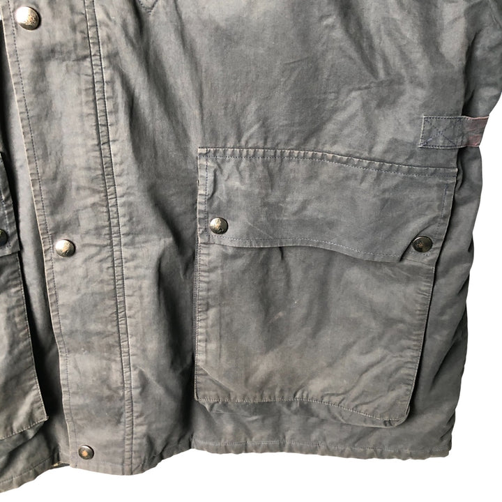 Burberry's padded cotton jacket, made in the UK, size L cotton navy blue type Vintage Second Hand