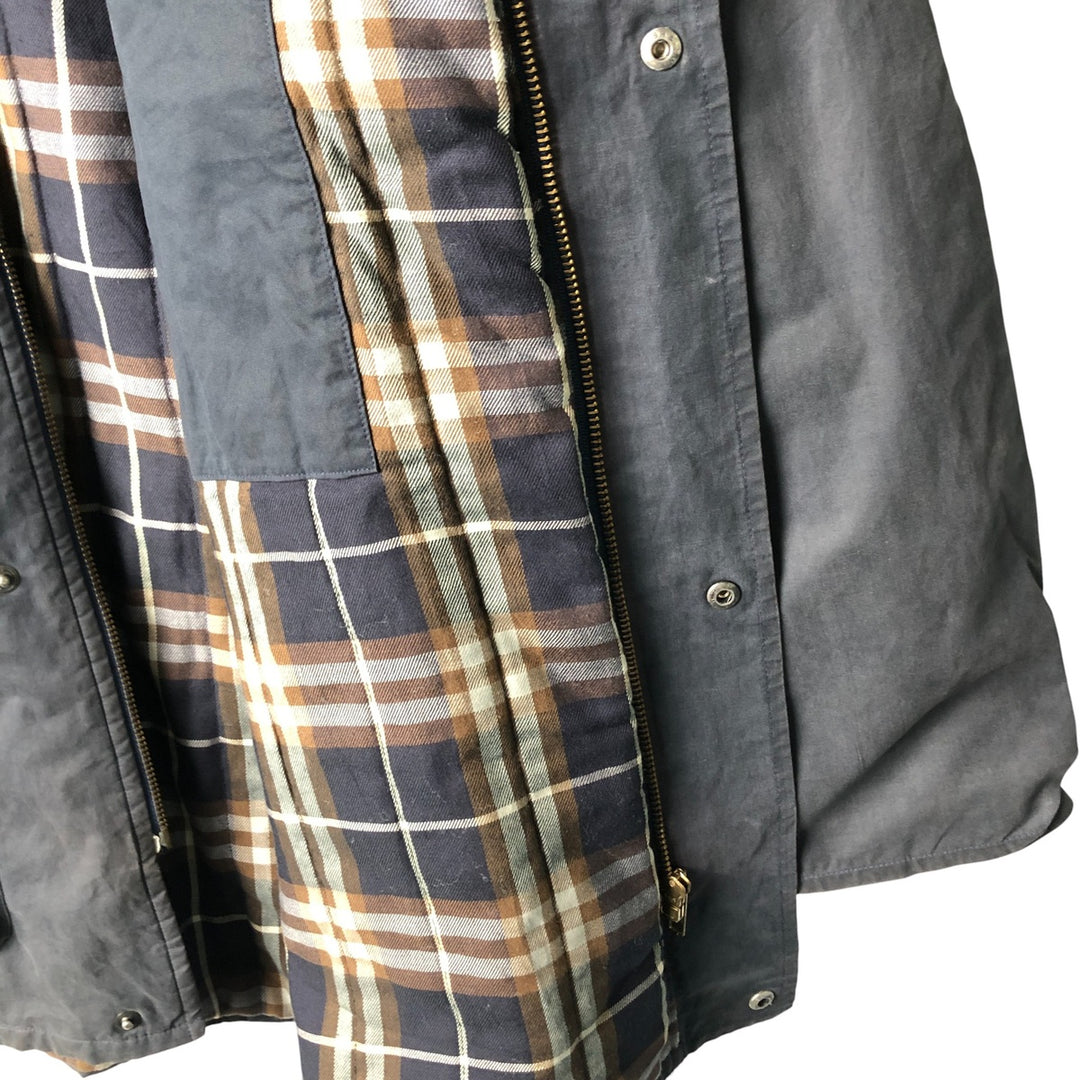 Burberry's padded cotton jacket, made in the UK, size L cotton navy blue type Vintage Second Hand