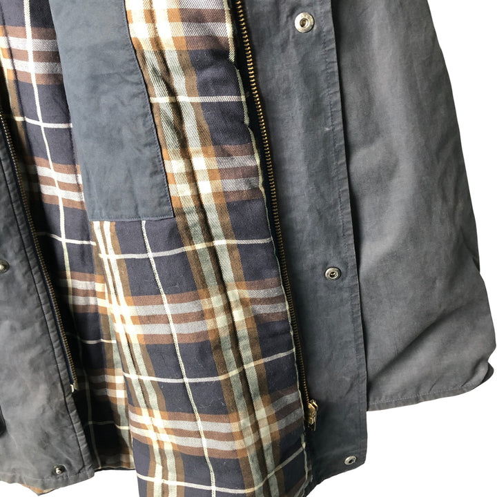 Burberry's padded cotton jacket, made in the UK, size L cotton navy blue type Vintage Second Hand