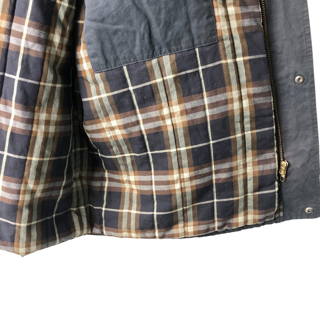 Burberry's padded cotton jacket, made in the UK, size L cotton navy blue type Vintage Second Hand