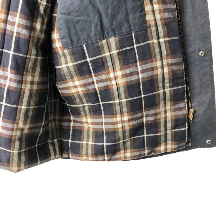 Burberry's padded cotton jacket, made in the UK, size L cotton navy blue type Vintage Second Hand