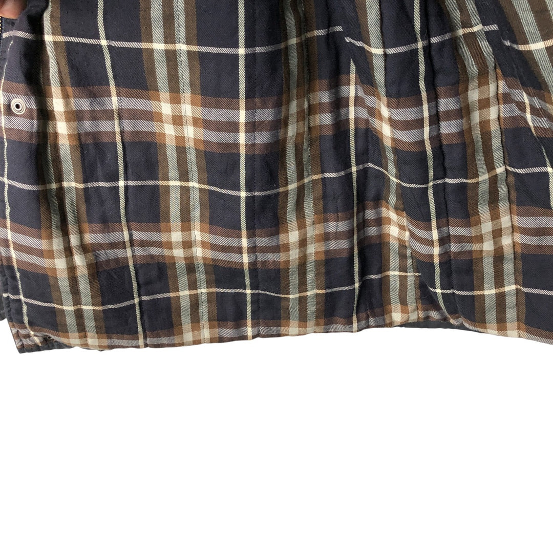 Burberry's padded cotton jacket, made in the UK, size L cotton navy blue type Vintage Second Hand