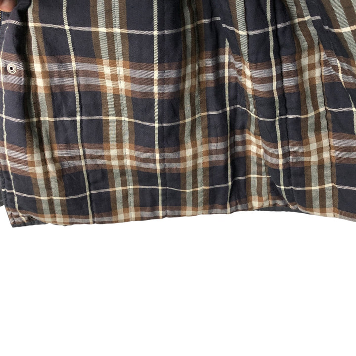 Burberry's padded cotton jacket, made in the UK, size L cotton navy blue type Vintage Second Hand