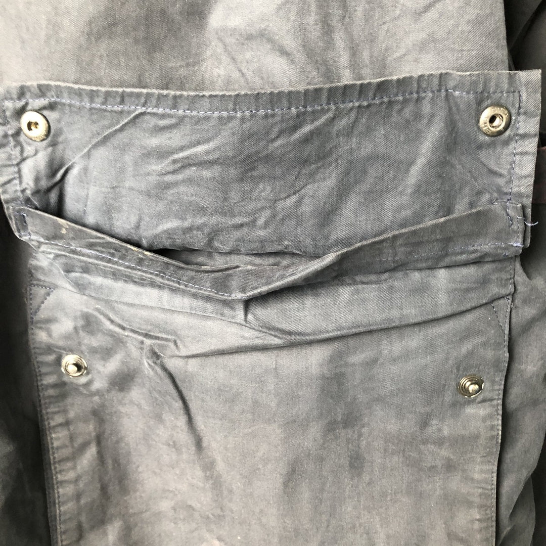 Burberry's padded cotton jacket, made in the UK, size L cotton navy blue type Vintage Second Hand