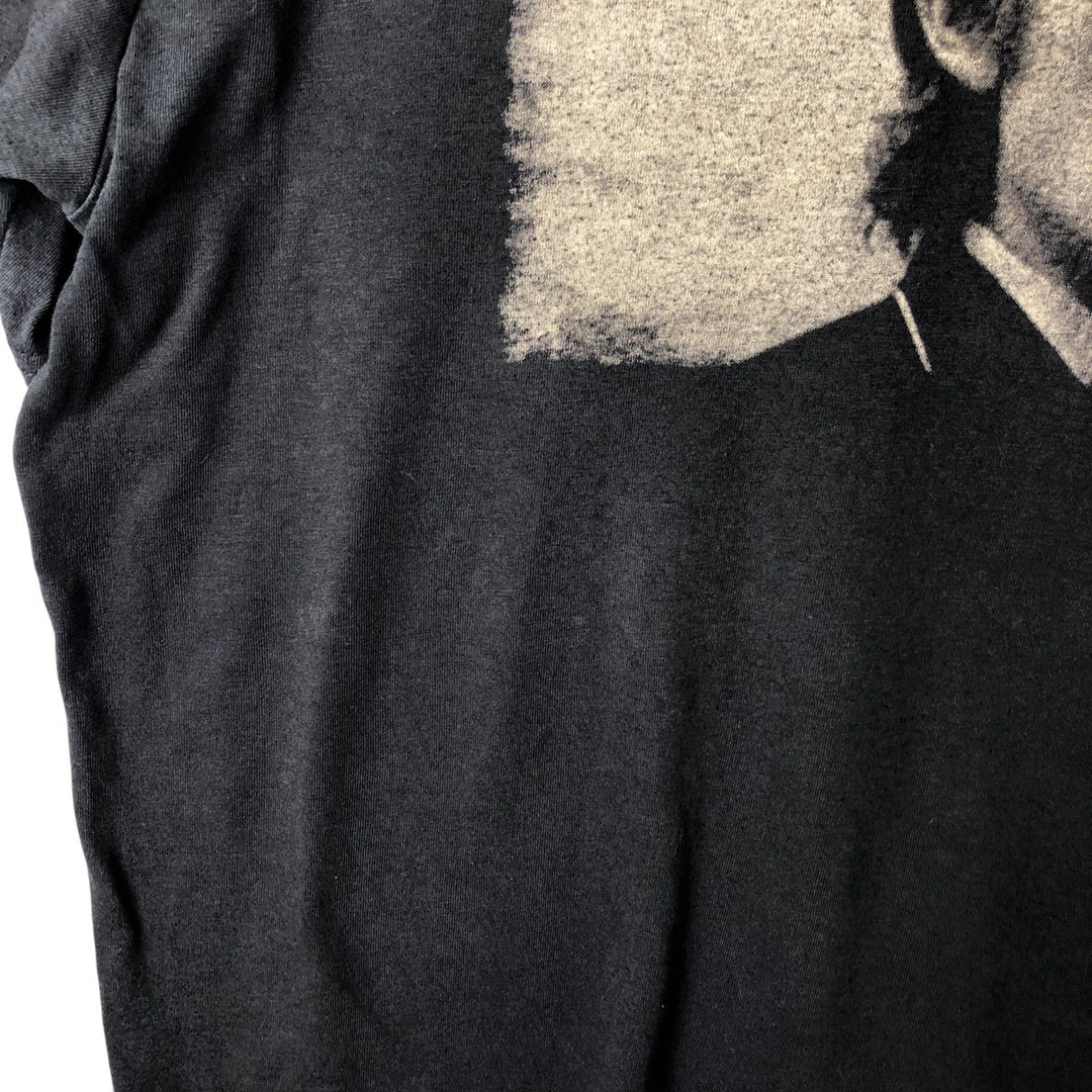 BOB DYLAN band T-shirt, men's size XL cotton black type Vintage Second Hand