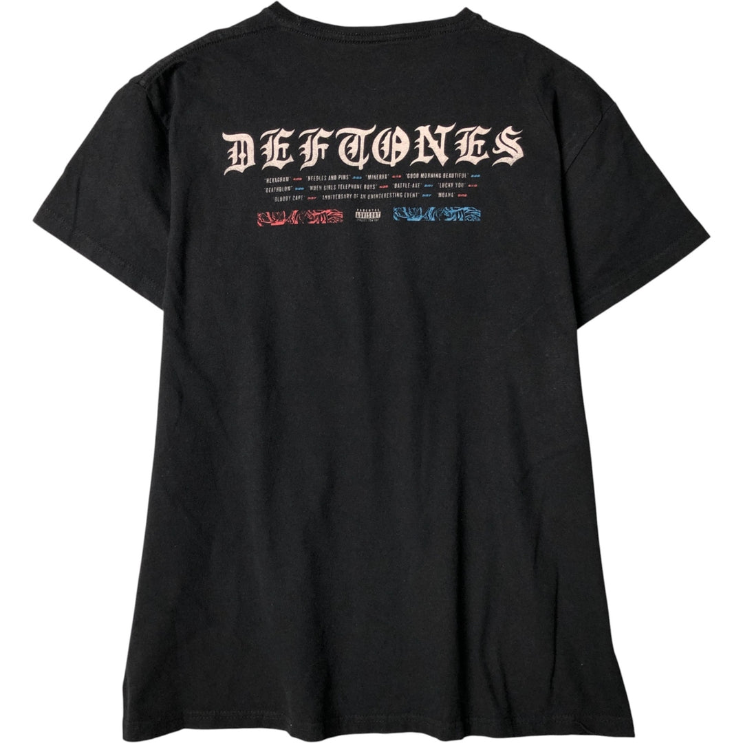 DEFTONES Band T-Shirt, Made in the UK, Men's XL cotton black type Vintage Second Hand