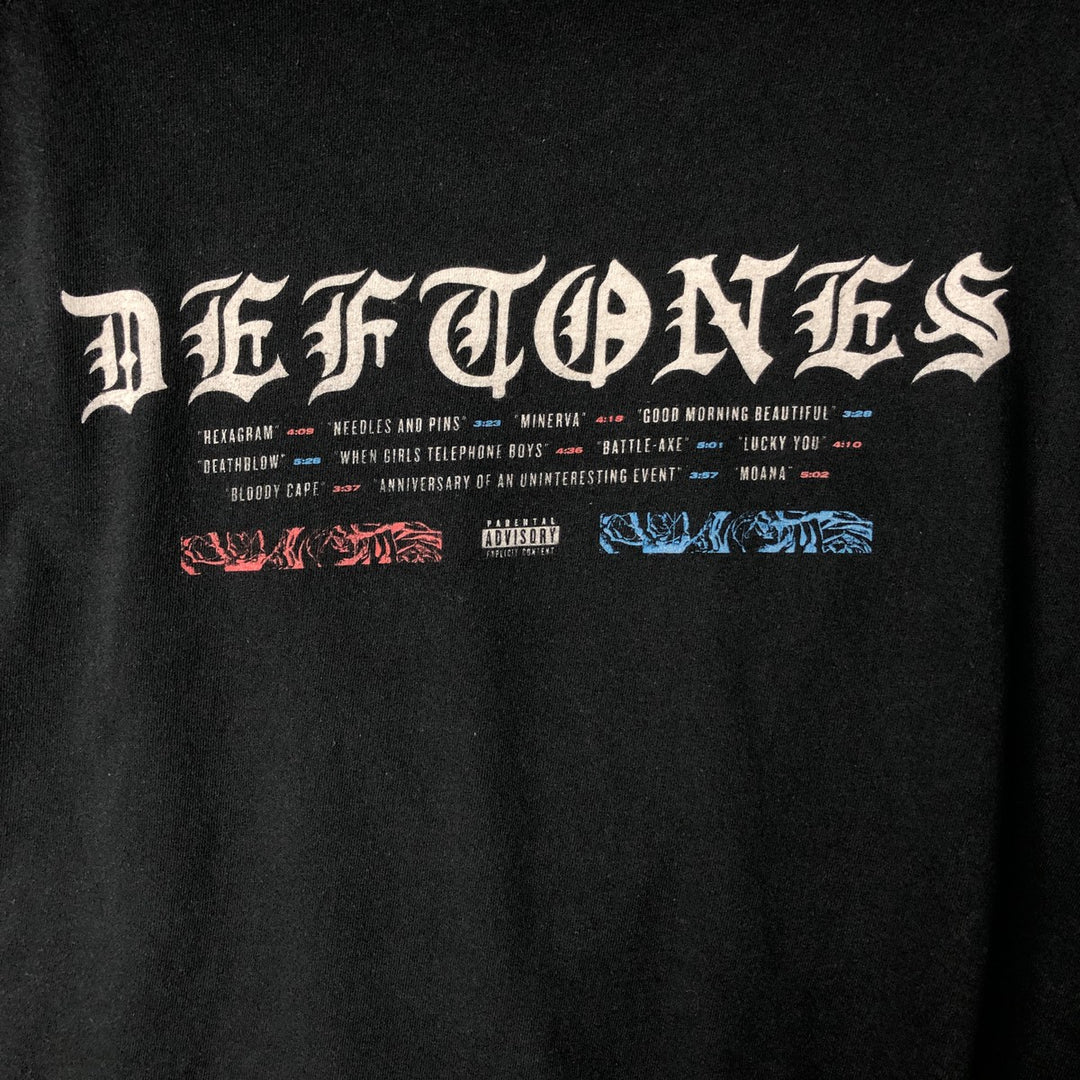 DEFTONES Band T-Shirt, Made in the UK, Men's XL cotton black type Vintage Second Hand