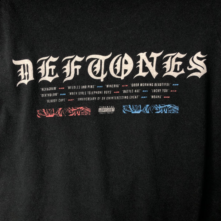 DEFTONES Band T-Shirt, Made in the UK, Men's XL cotton black type Vintage Second Hand