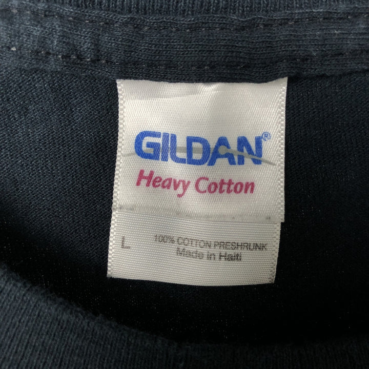 Gildan KISS Band T-Shirt, Men's Size L cotton black type Vintage Second Hand