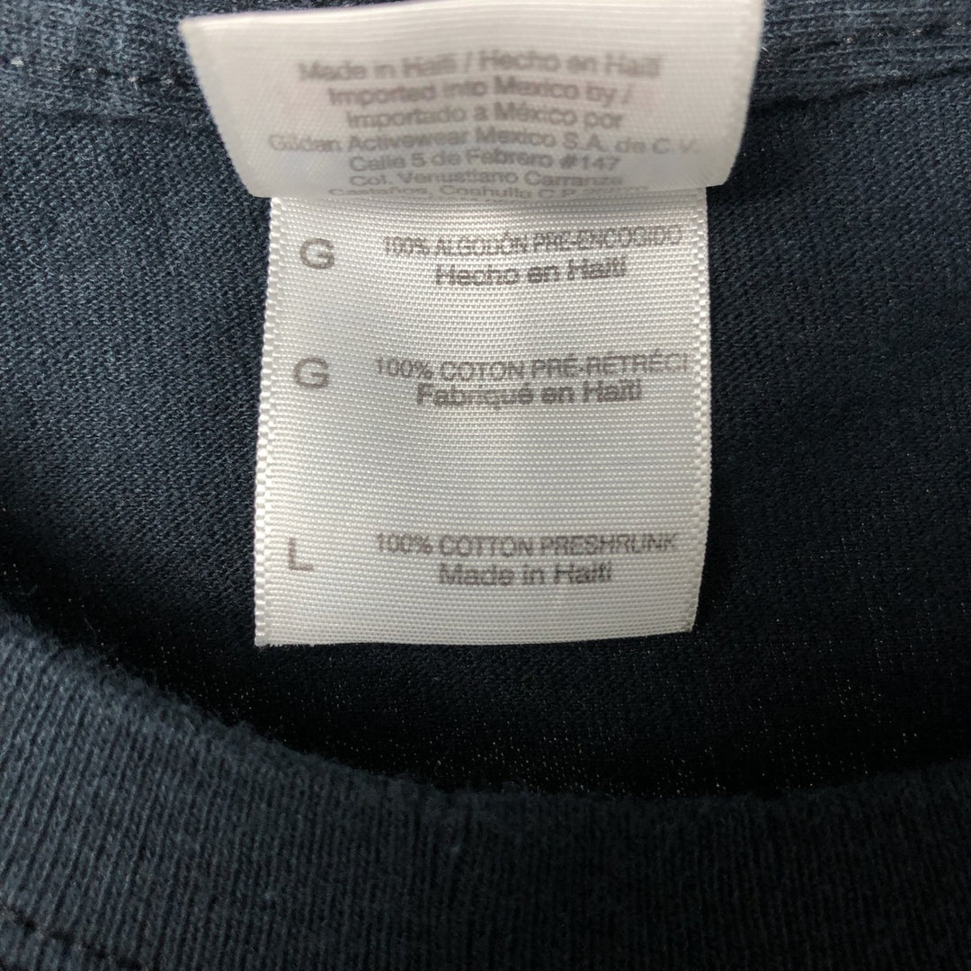 Gildan KISS Band T-Shirt, Men's Size L cotton black type Vintage Second Hand