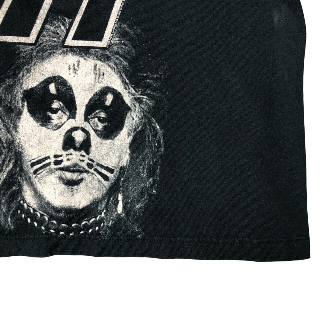 Gildan KISS Band T-Shirt, Men's Size L cotton black type Vintage Second Hand