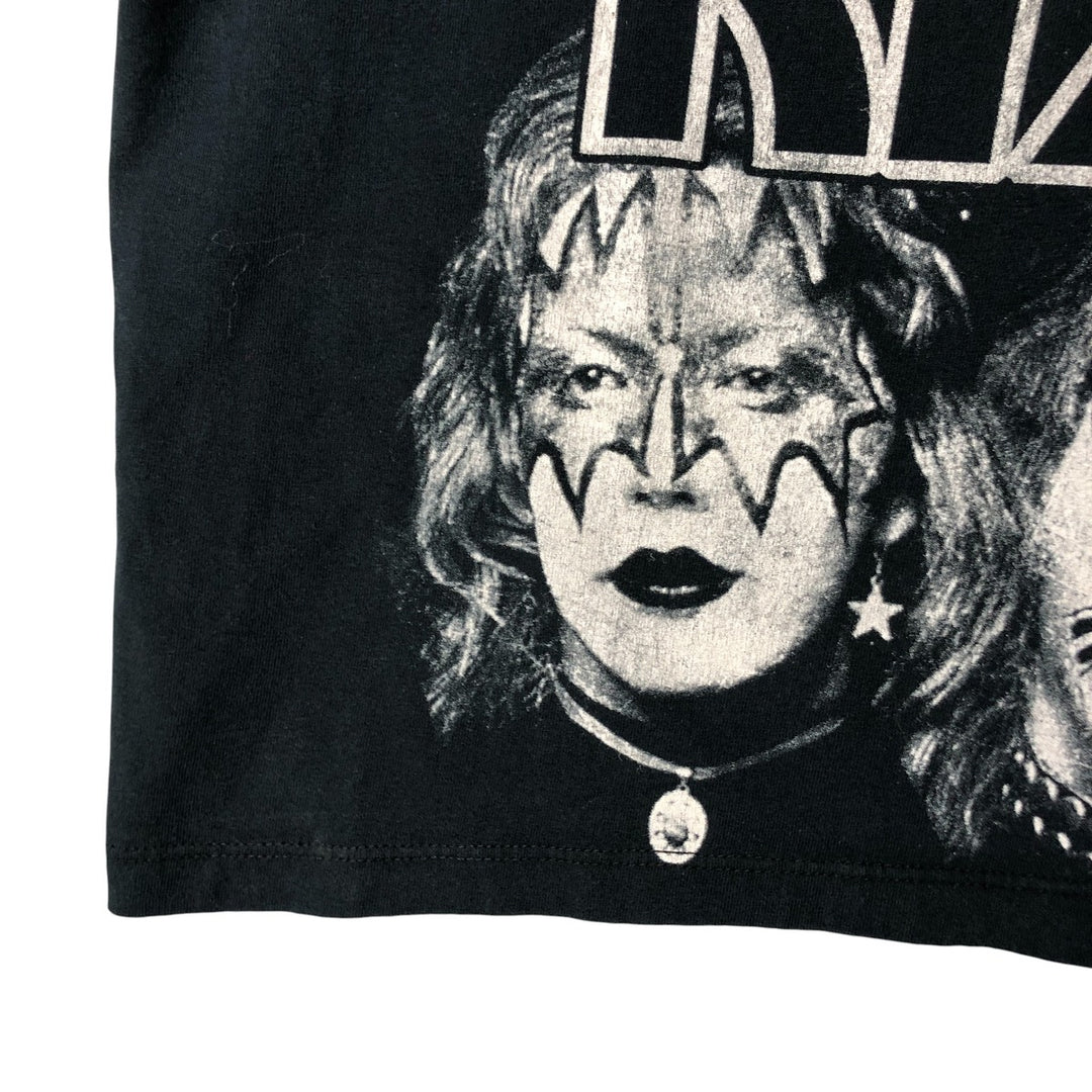 Gildan KISS Band T-Shirt, Men's Size L cotton black type Vintage Second Hand