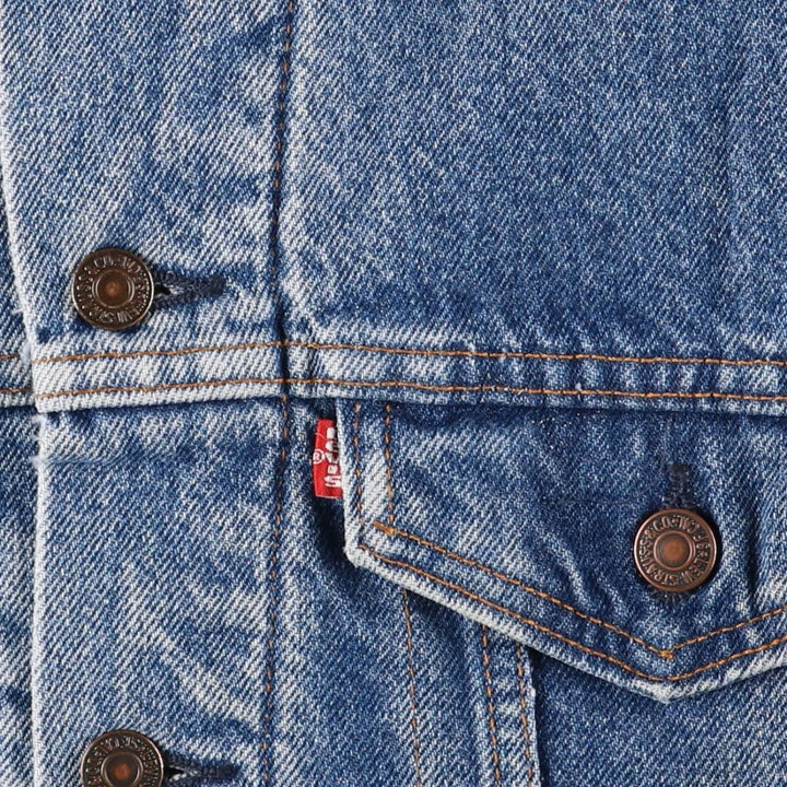 Vintage 1990'S Levi's 71506-0316 denim jacket, made in the USA, size L. cotton blue type Vintage Second Hand