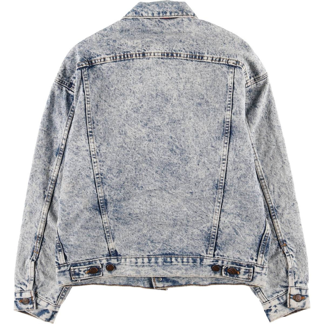 Vintage 1990'S Levi's 70417-0819 Chemical Wash Denim Jacket, Made in the USA, Men's Size Medium cotton blue type Vintage Second Hand